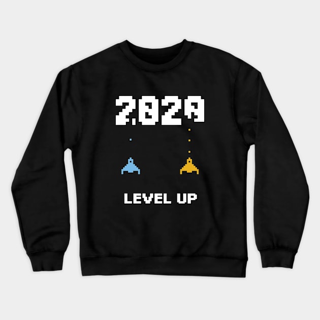 Galaxy retro gaming airplane Bye 2020 Crewneck Sweatshirt by AndArte